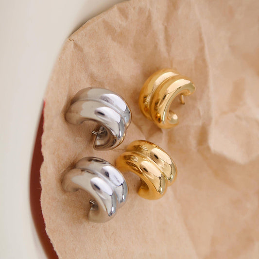 Emma Double C-Hoop Earring