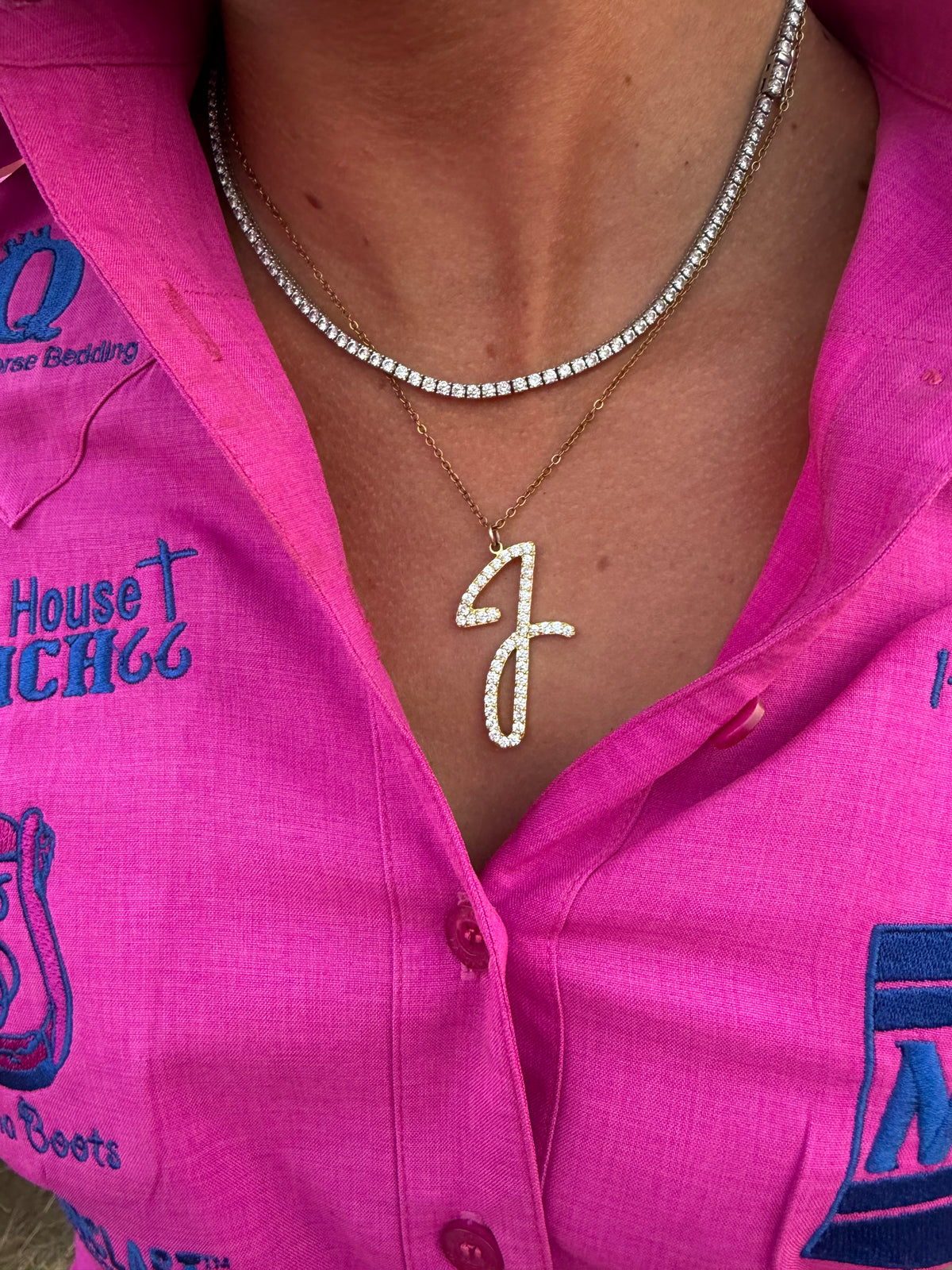 Custom CZ Brand Necklace