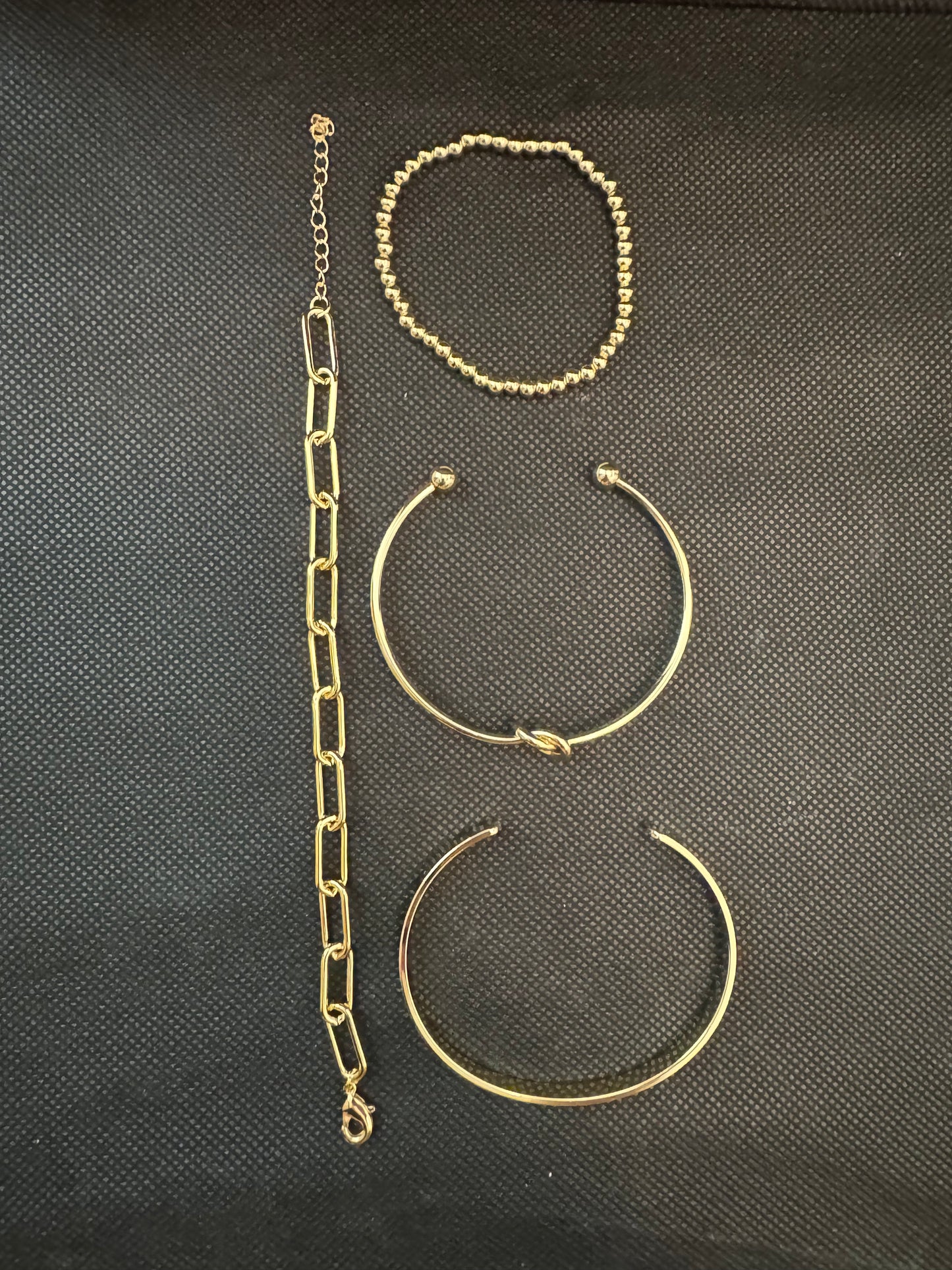 Gold Bangle Bracelet Set