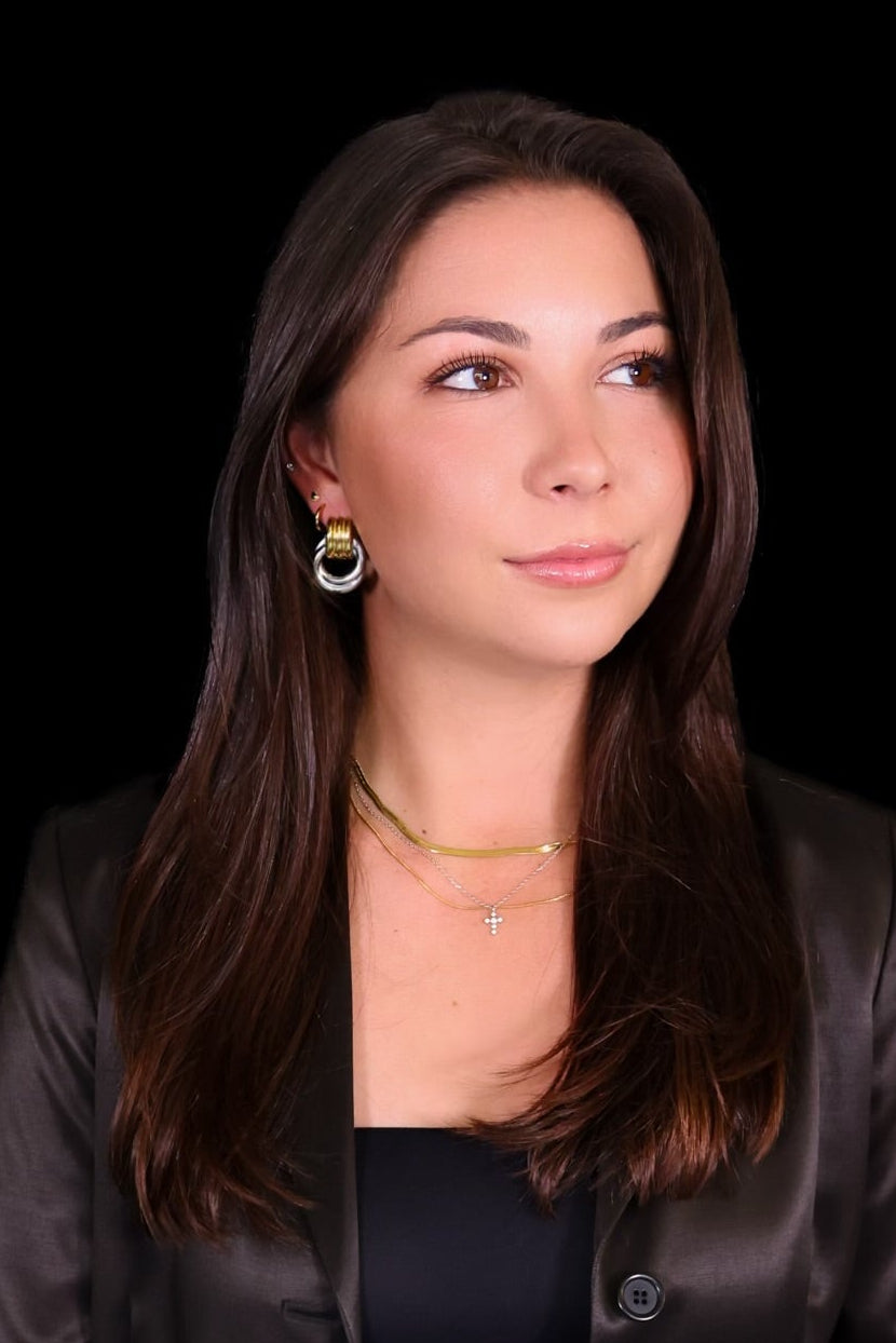 Jean 18K Gold Layered Flat Snake Chain Necklace
