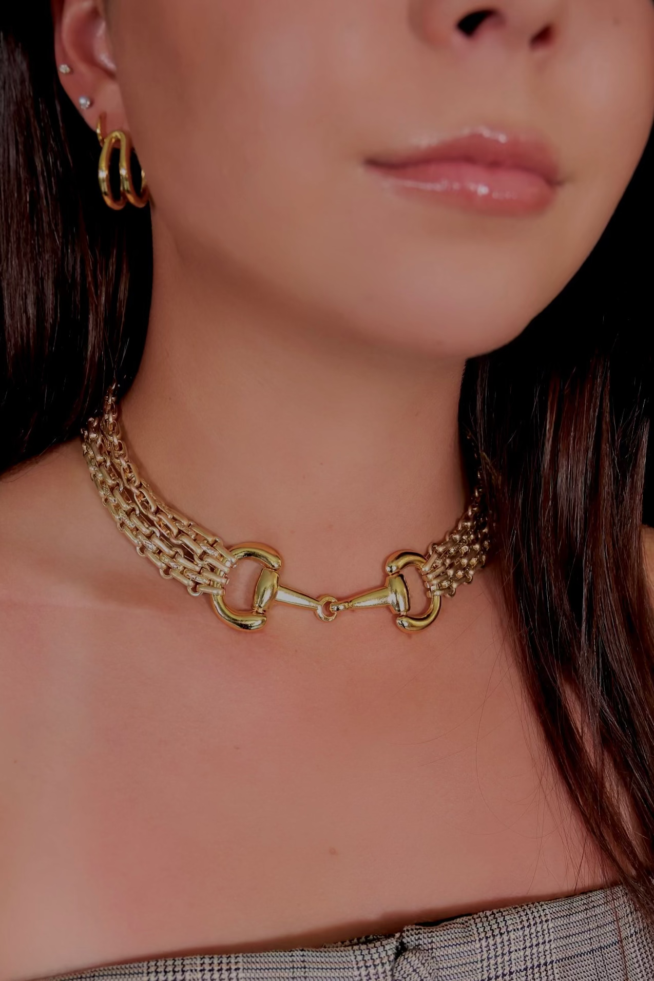 Thick Snaffle Bit Necklace