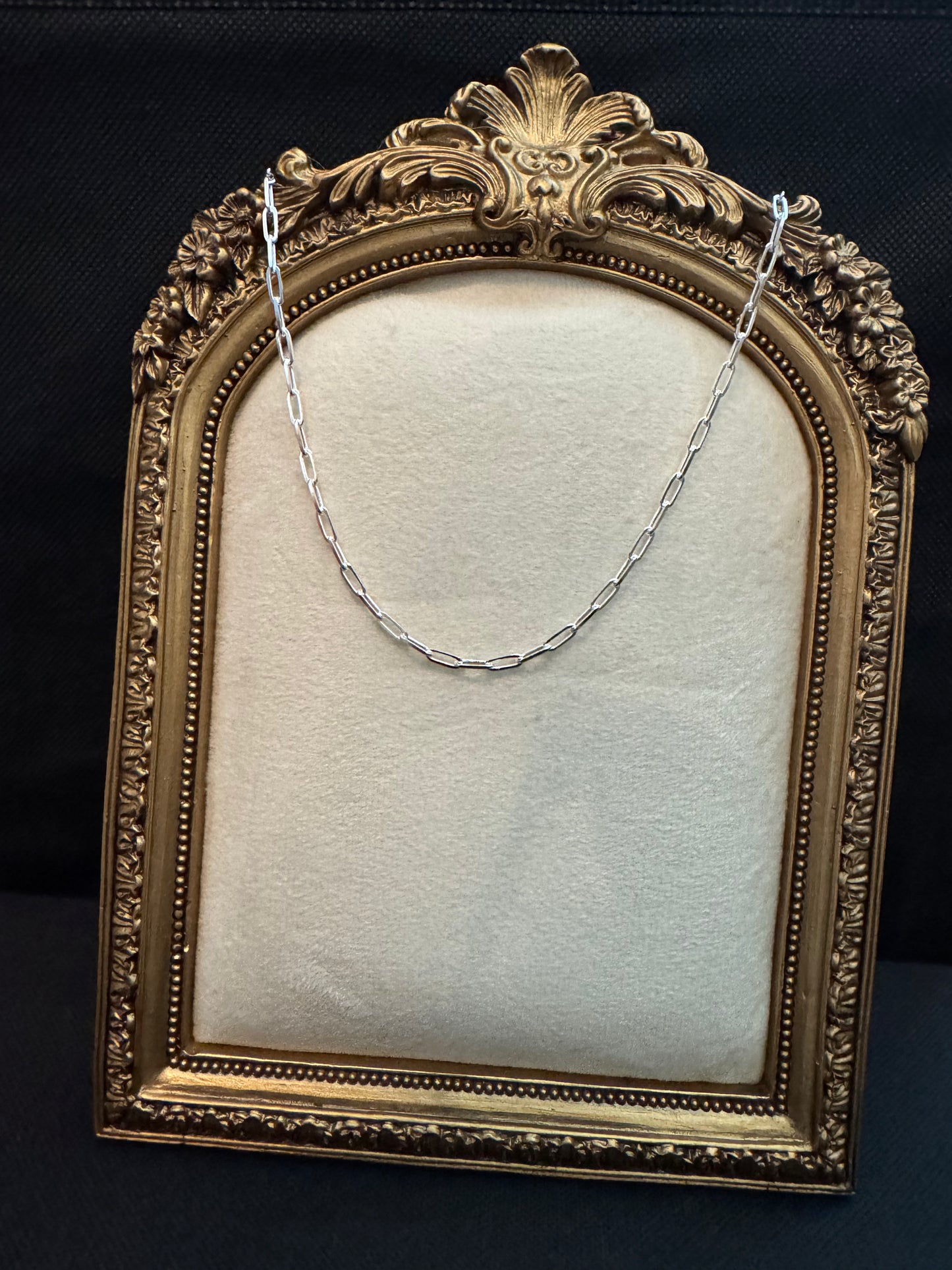 Sterling Silver Paperclip Link Chain