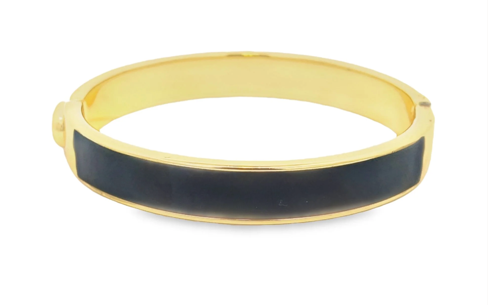 Oval Enamel Bangle