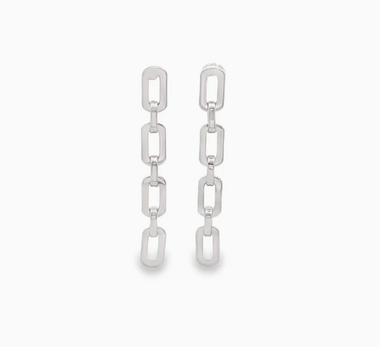 Paperclip Chain Link Dangle Earrings