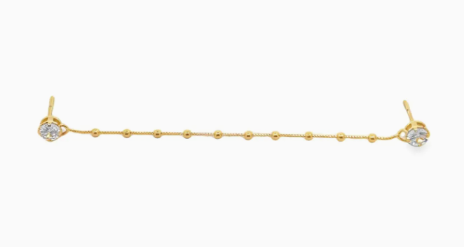 CZ Chain Earrings