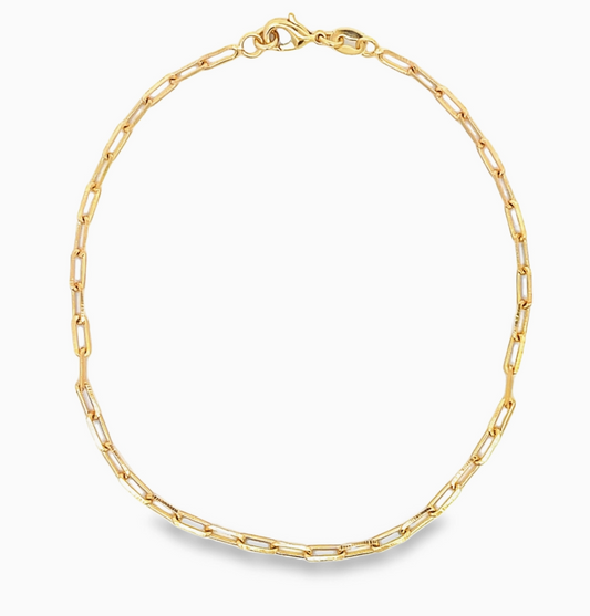 Paper Clip Chain Anklet
