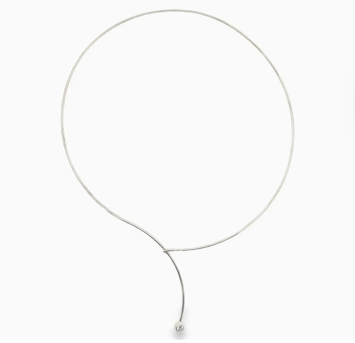 CZ Bezel Stone Wire Choker