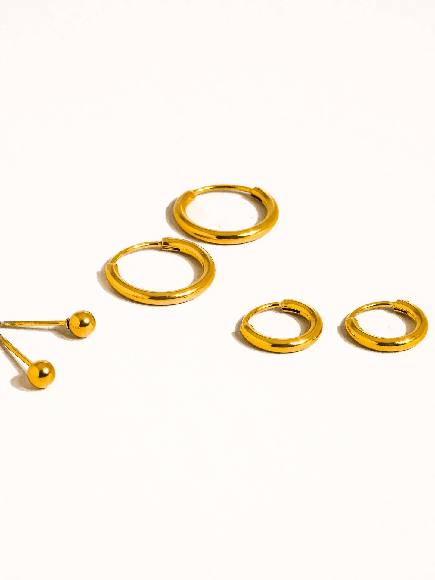 Brigitte 18K Gold Hoops Set