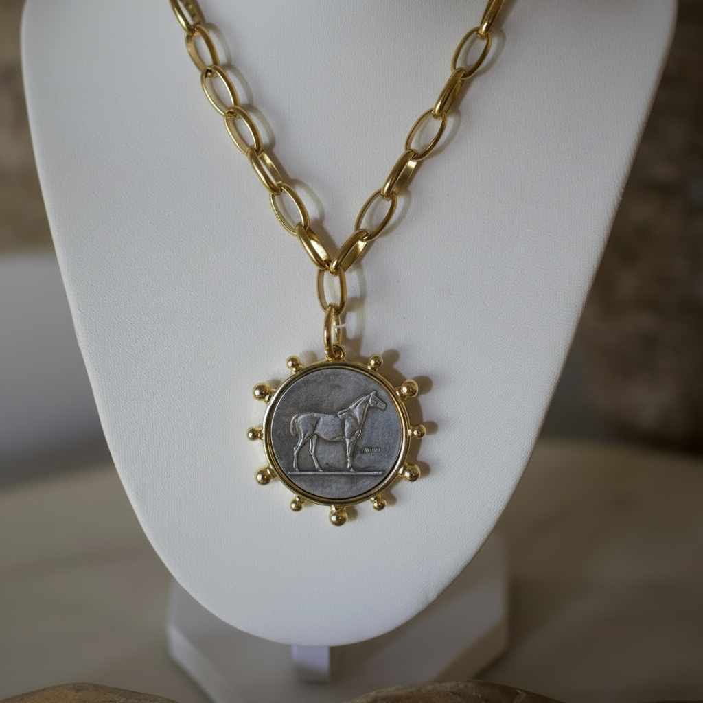 Heritage Horse Coin Necklace