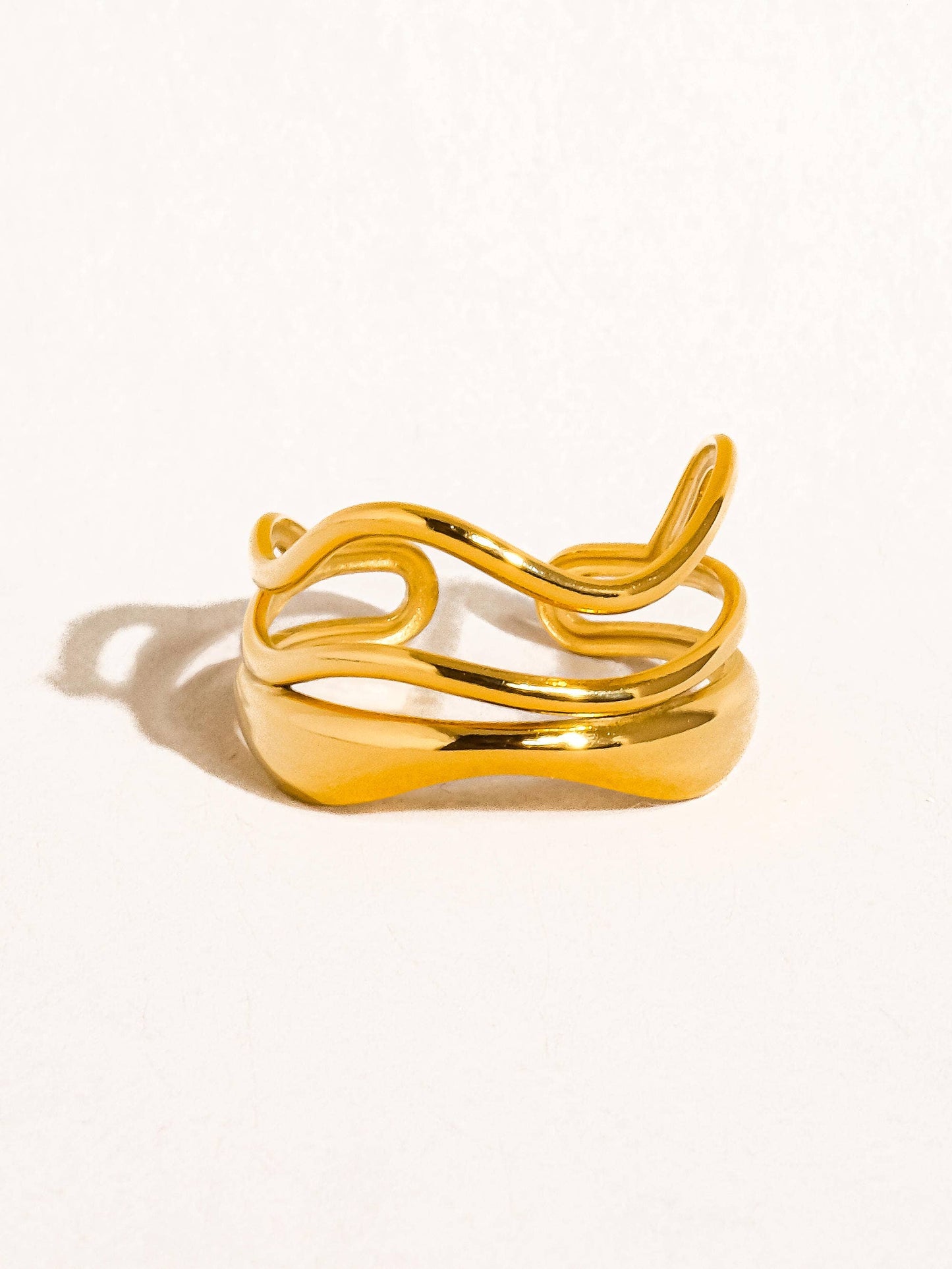 Ozzy 18K Gold Abstract Ring