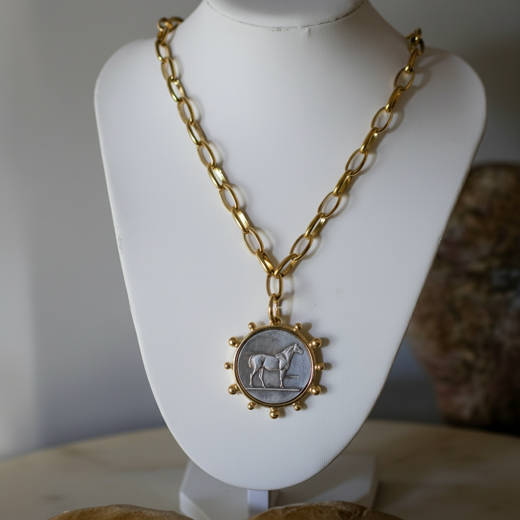 Heritage Horse Coin Necklace