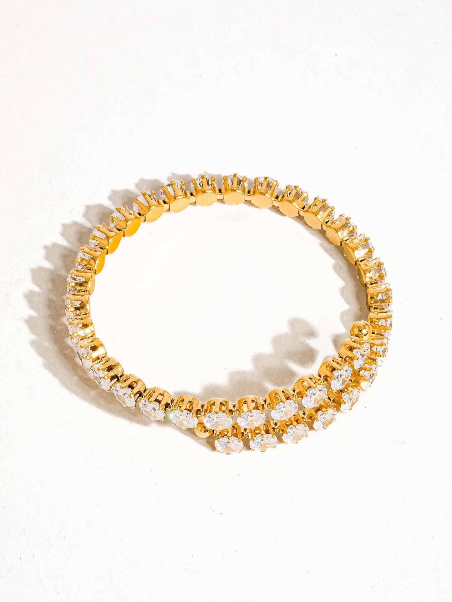 Maëlys 18K Gold CZ Glam Bracelet
