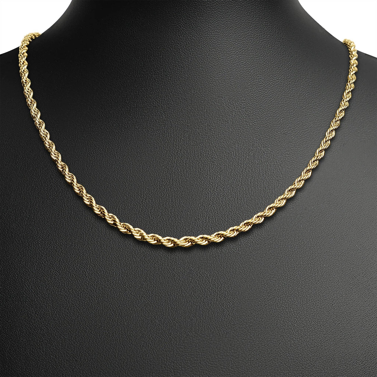 Gold Rope Chain Necklace