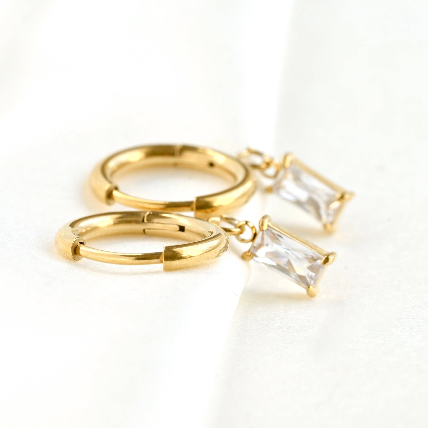 Diamond Small Hoops
