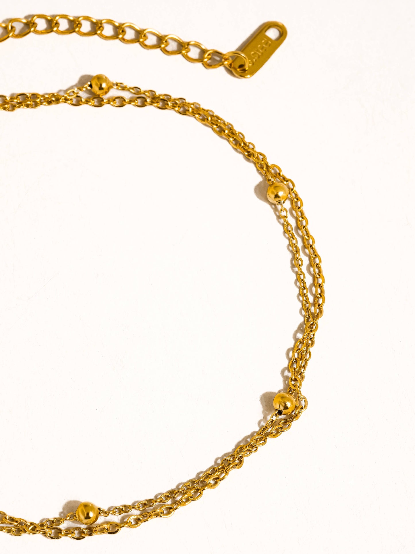 Pennie 18K Gold Layered Chain Anklets