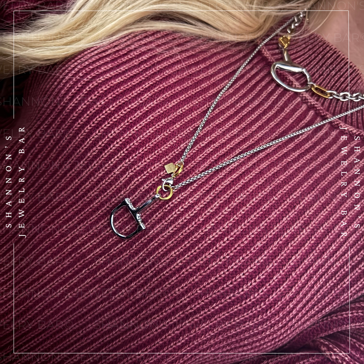Single Drop Horse Bit Necklace