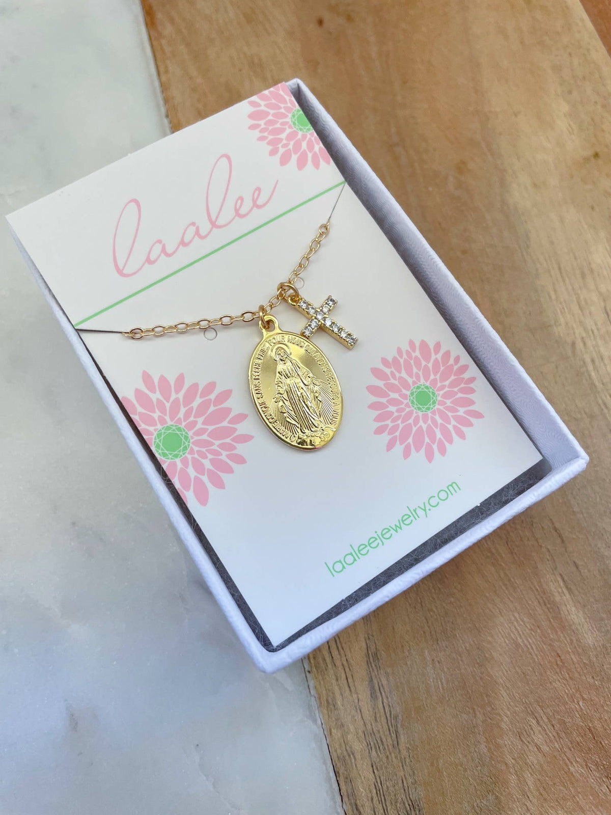 Riggs Virgin Mary Cross Necklace