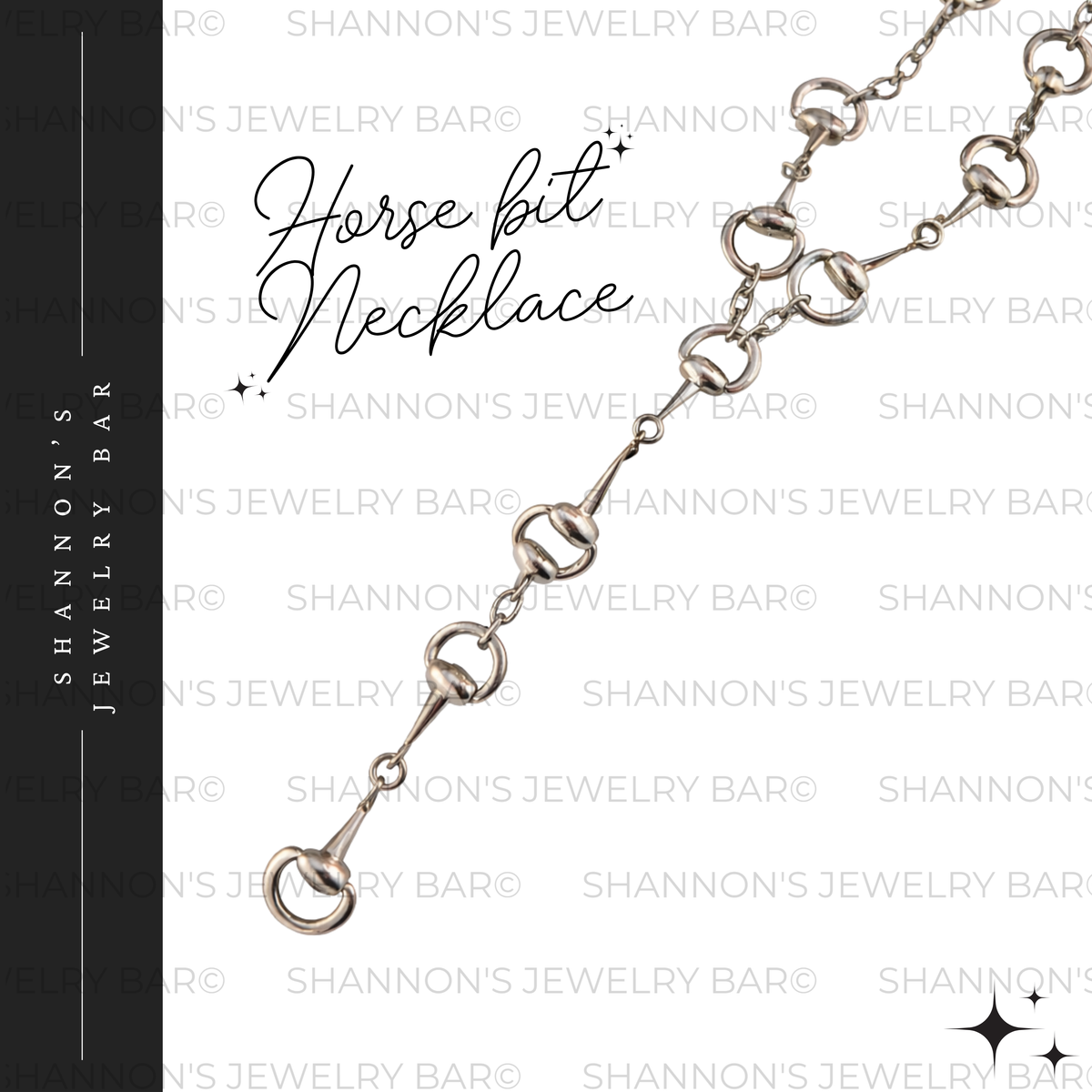 Horse Bit Lariat Statement Necklace