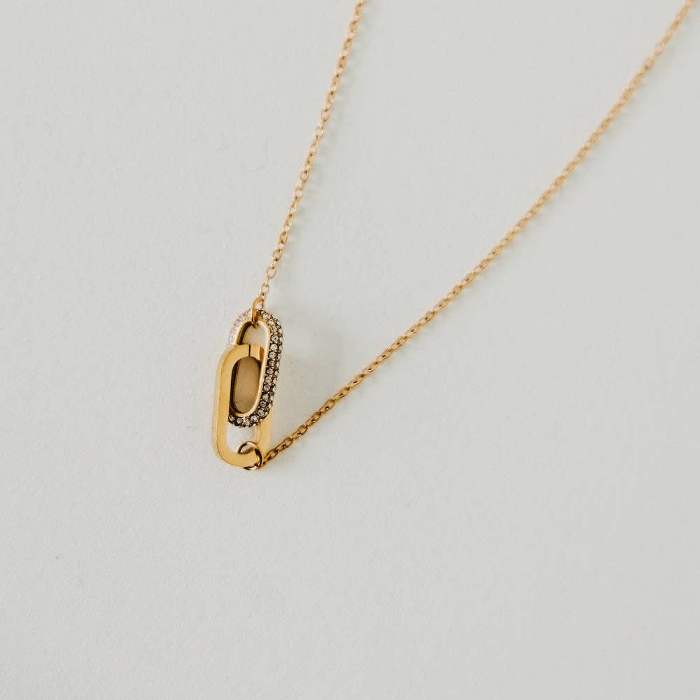 Linked with Diamonds Chain Necklace