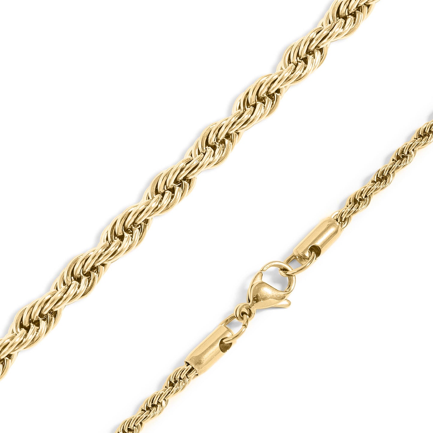 Gold Rope Chain Necklace