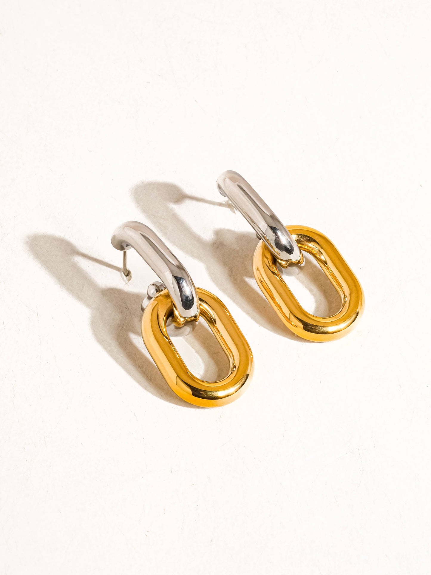 Jaxon 18K Double Chain Earring