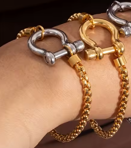 Horse Bit Carabiner Bracelet