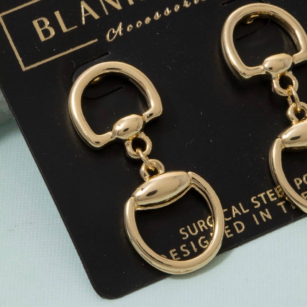 Horse Bit Drop Earrings