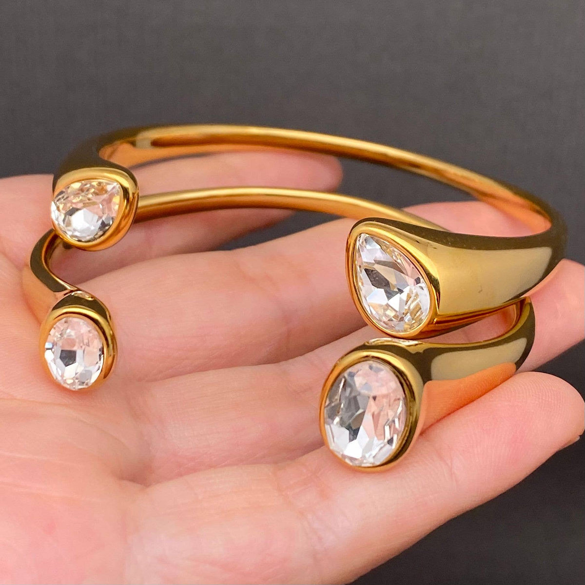 Double Zircon Cuff