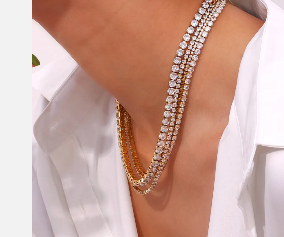 CZ Tennis Necklace