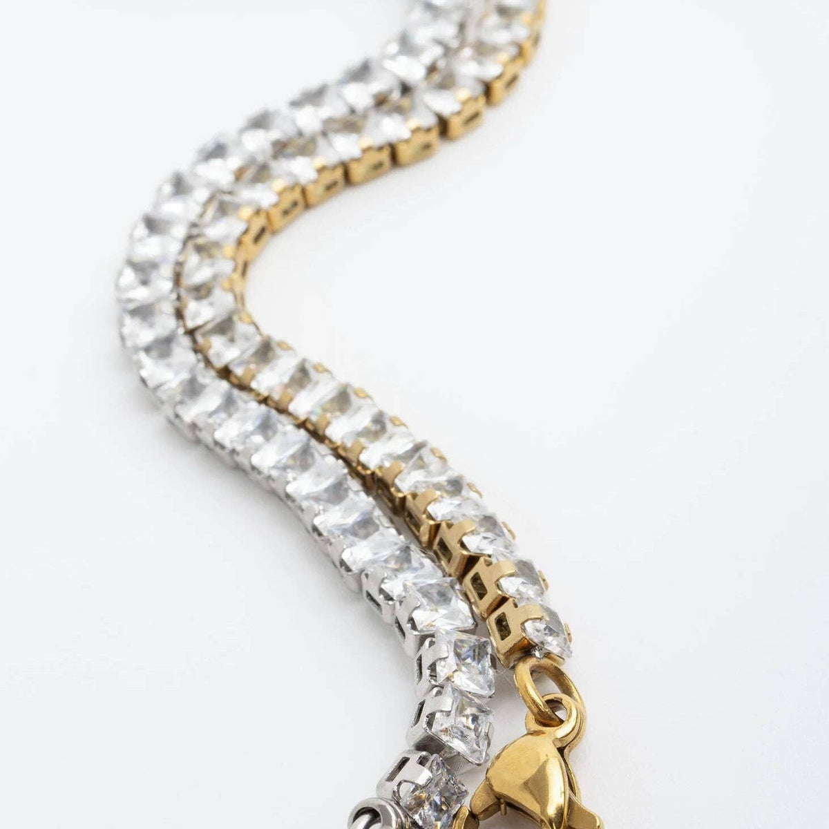 Emerald Cut Tennis Chain Bracelet