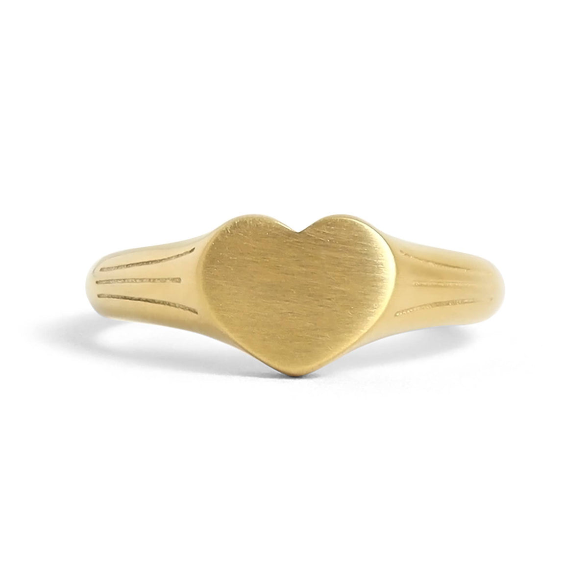 Riggs 18k Gold Signet Heart Ring