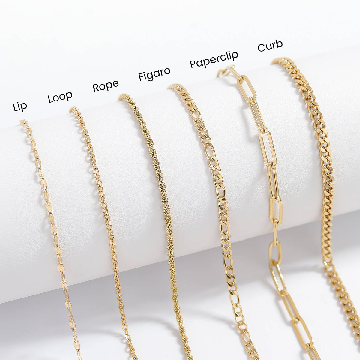 Gold Rope Chain Necklace