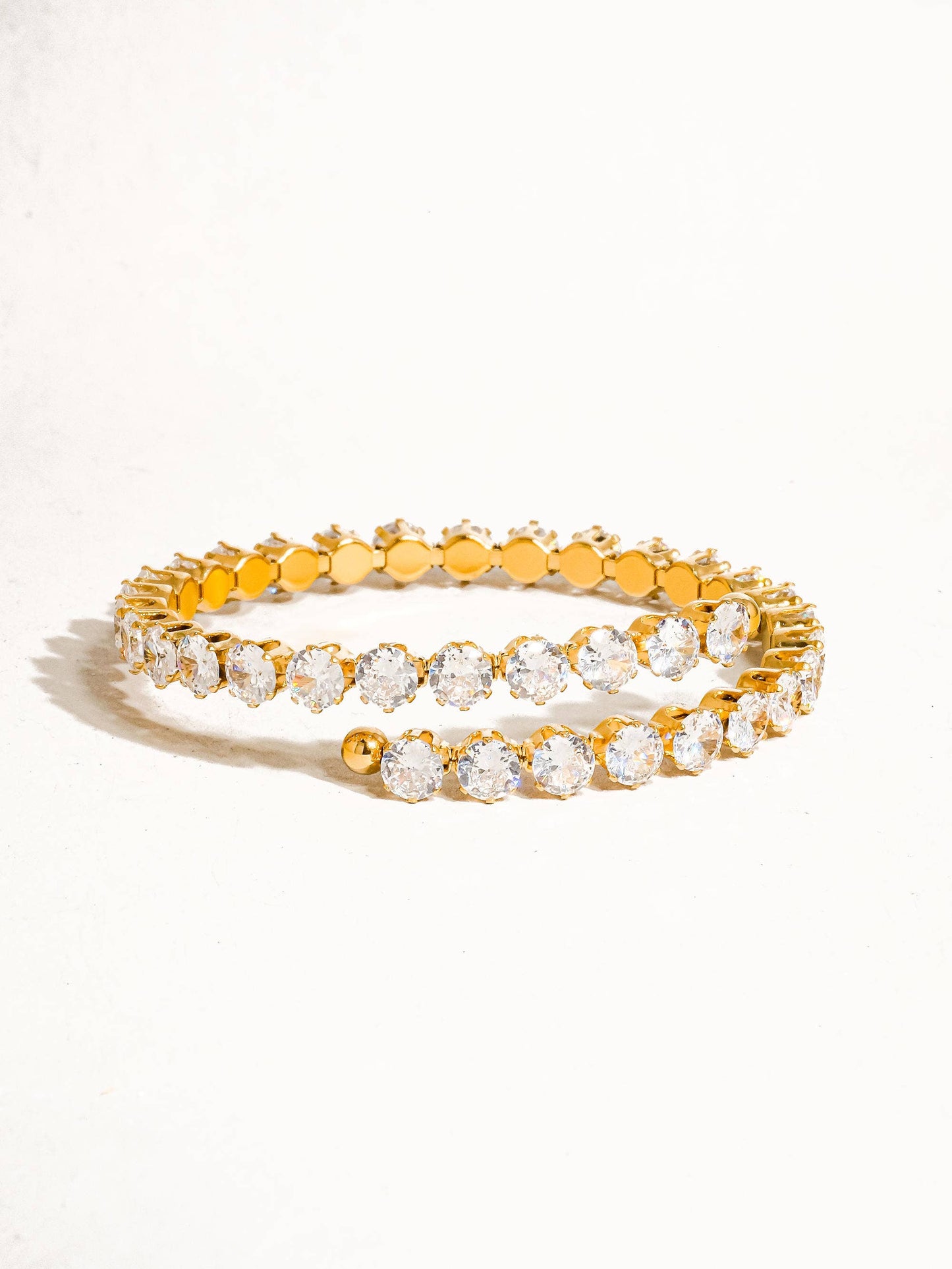 Maëlys 18K Gold CZ Glam Bracelet