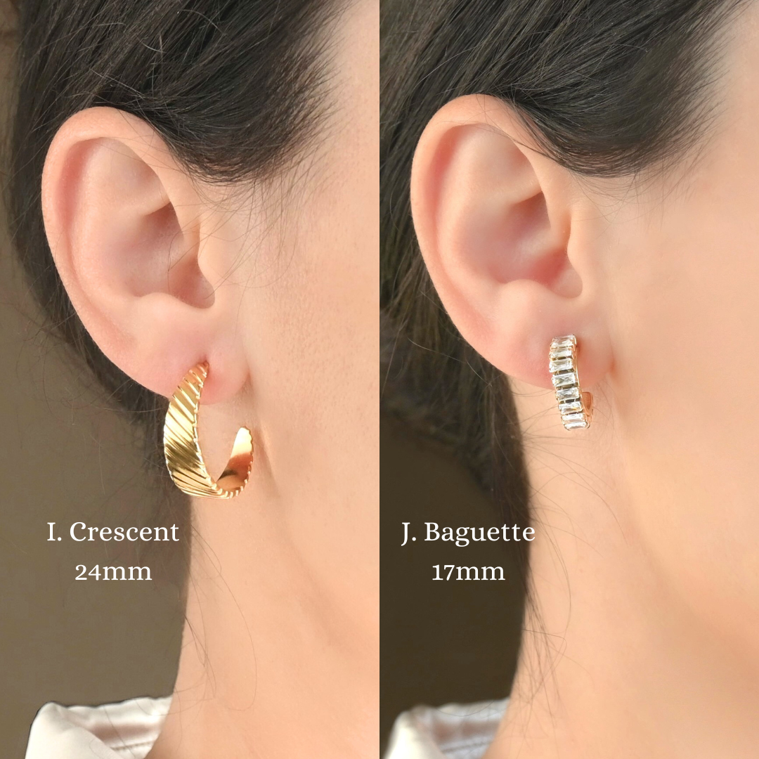 18k Gold Hoop Earrings