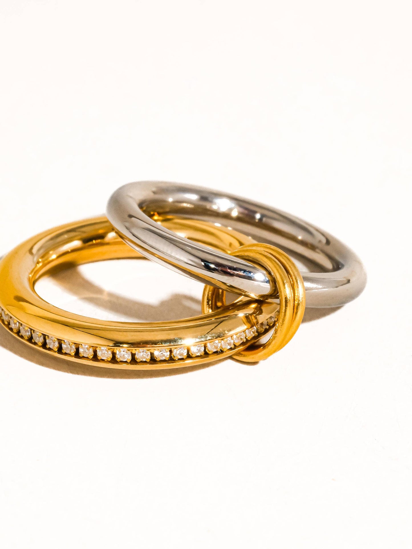 Bayard 18K Gold Multi Stack CZ Band Ring