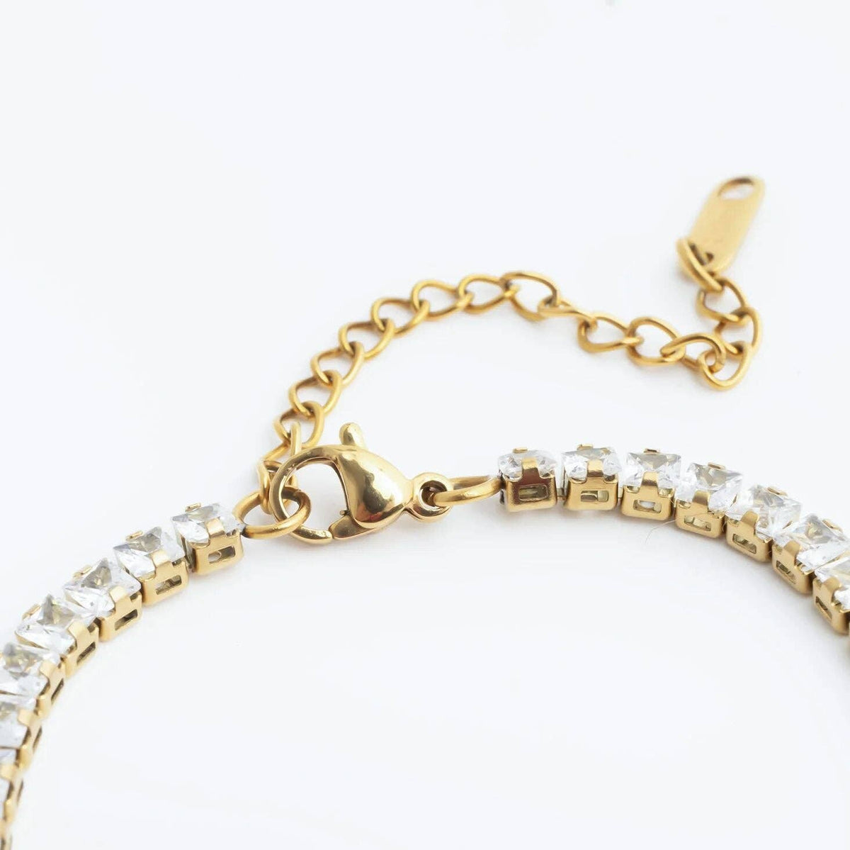 Emerald Cut Tennis Chain Bracelet